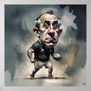 Impressão de Arte do Jogador de Rugby