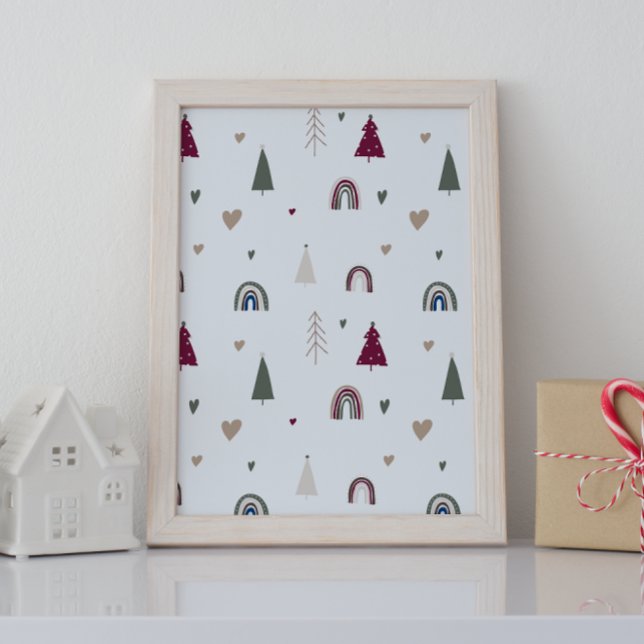 Impressão de Arte do Muro de Natal Moderno (Criador carregado)