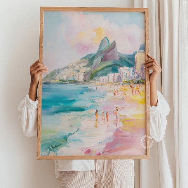 Impressão de Arte do Rio de Janeiro | Impressão de (Rio de Janeiro Art Print | Arpoador Wall Art Print)