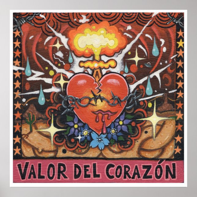 impressão de arte do Valor Del Corazon - (arte sur (Frente)