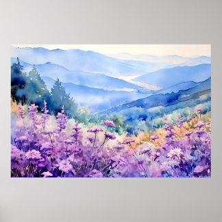 Impressão de Arte em Aquarela da Parede da Carolin