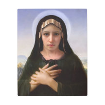 Impressão de Arte em Metal Virgem Maria Mãe Doloro