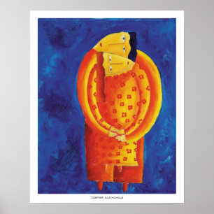 Impressão de arte em pintura acrílica contemporâne