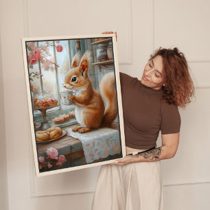 Impressão de Arte em Tela do Café Esquilo Capricho