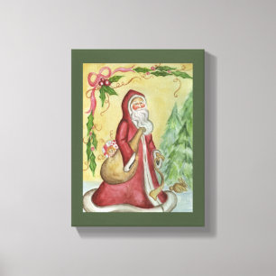 Impressão de Arte em Tela do Papai Noel