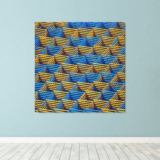 Impressão de Arte em Tela Envelopada - Mesh (Insitu(piso de madeira))