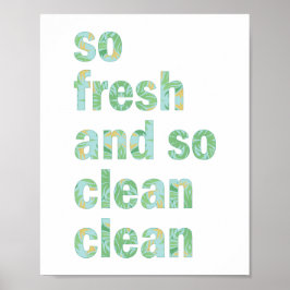 Impressão de Arte Engraçado de Banheiro Tão Fresco