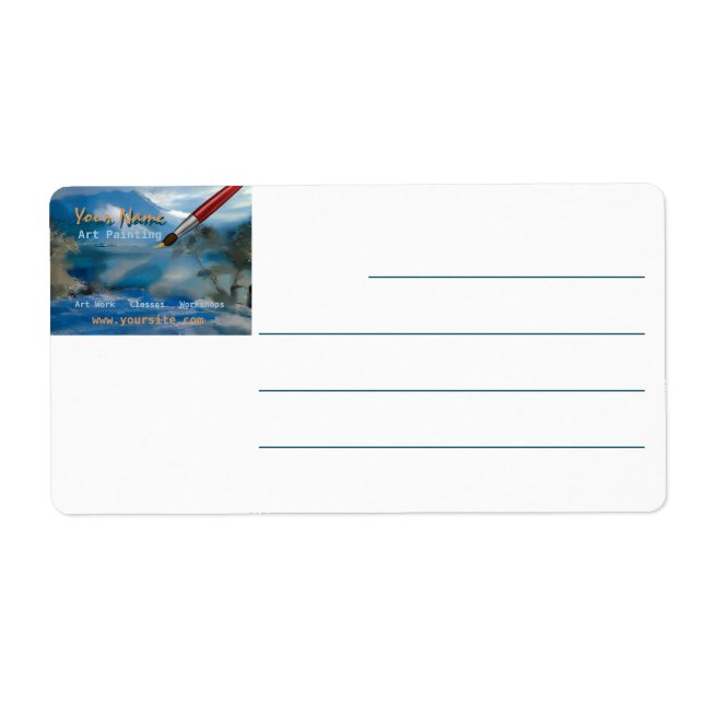 Impressão de Arte - Etiqueta de Entrega (Frente)