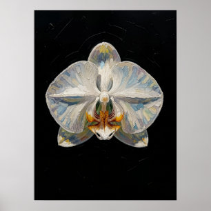 Impressão de arte fina de orquídea Phalaenopsis br
