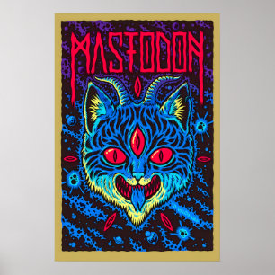 Impressão de Arte Fosca de Cartaz de Show do Masto