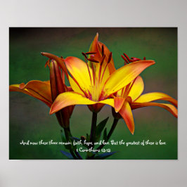 Impressão de Arte Fotográfica de Três Lilhos