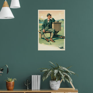 Impressão de Arte - Golfe Vintage