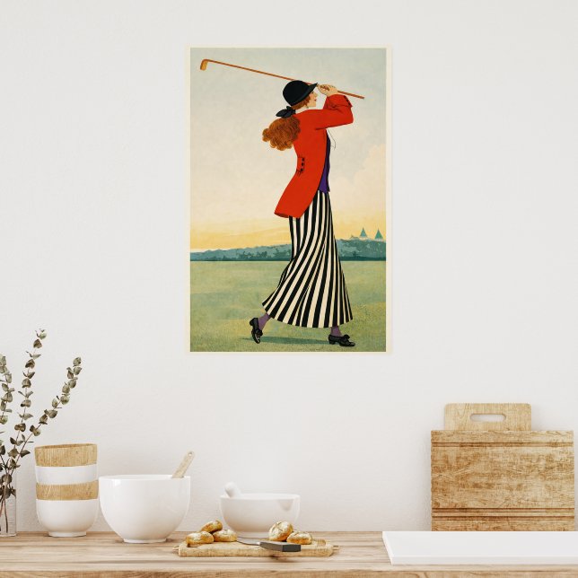 Impressão de Arte - Golfe Vintage (Cozinha)