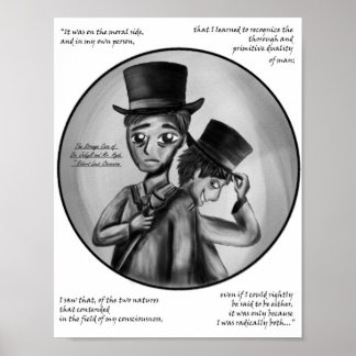 Impressão de Arte Gótica do Dr. Jekyll e Mr. Hyde