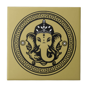Impressão de Arte Hindu com Tema Ganesha