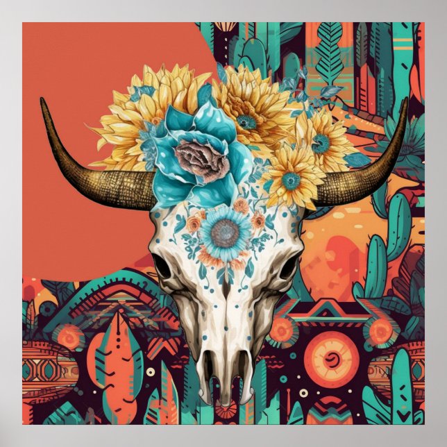 Impressão de Arte Indiana Nativa Americana (Frente)