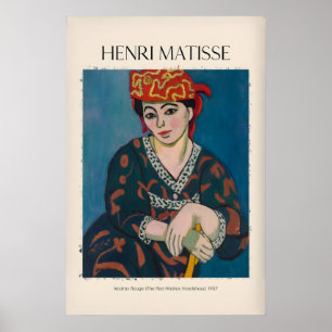 Impressão de Arte Matisse - Madras Rouge Red Headd