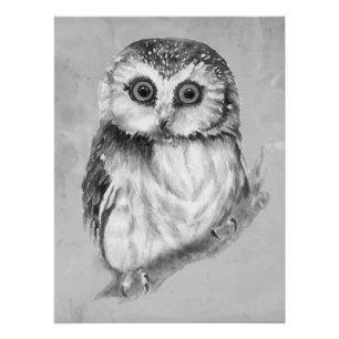 Impressão de Arte Minimalista de Aquarela para ama