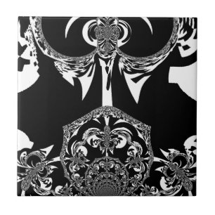 Impressão de Arte Negra e Branca Africano