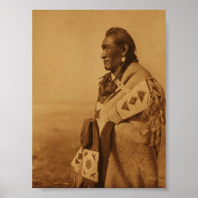 Impressão de Arte Negra Indiana Americana (Frente)