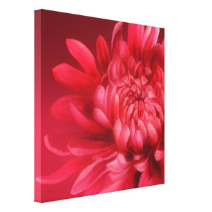 Impressão de arte original canvas floral vermelho