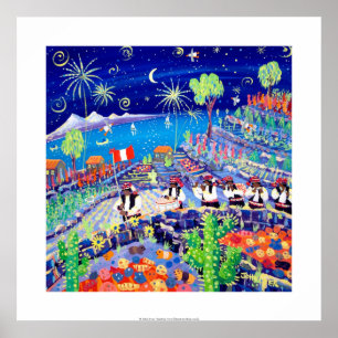 Impressão de Arte: Pachamama Pipers, Peru. Isla Ta