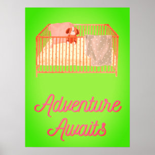 Impressão de Arte para Berçário Aventura Espera