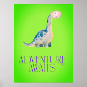 Impressão de Arte para Parede de Berçário Aventura