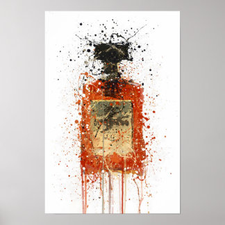 Impressão de Arte para Parede de Garrafa de Licor