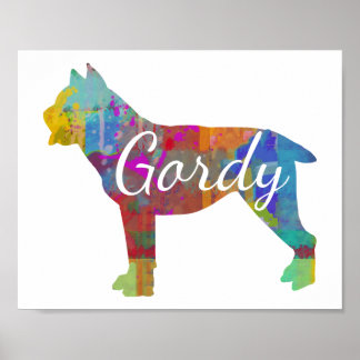 Impressão de Arte Personalizada do Corso do Cane