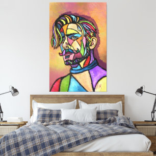 Impressão de Arte Pintada em Tela
