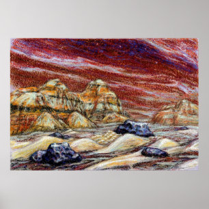 Impressão de Arte Planeta Vermelho