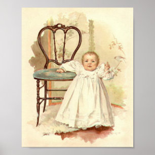 Impressão de Arte por Maud Humphrey Baby's First S
