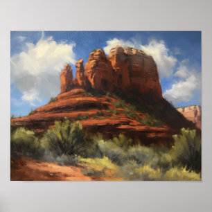 Impressão de Arte Pôster Red Rocks Sedona Arizona