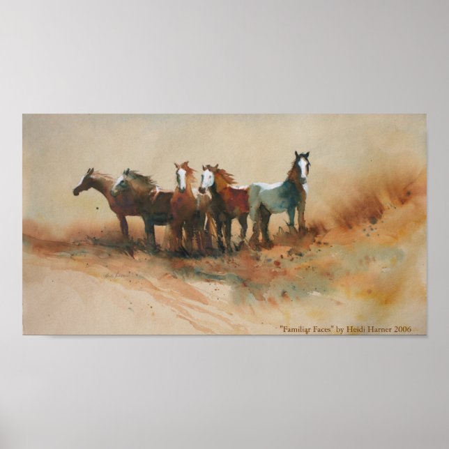 impressão de Arte 'Rostos Familiares' (Frente)