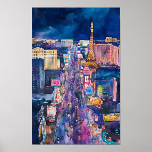 Impressão de Arte Skyline em Las Vegas