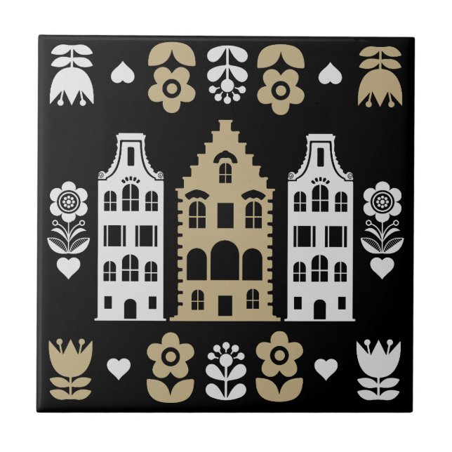 Impressão de arte tradicional holandesa (Frente)