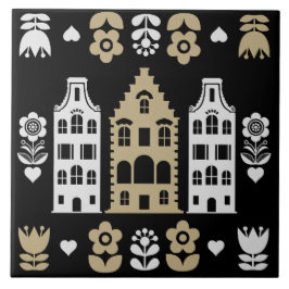 Impressão de arte tradicional holandesa