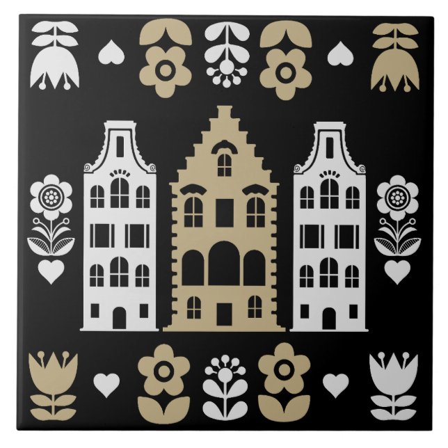 Impressão de arte tradicional holandesa (Frente)