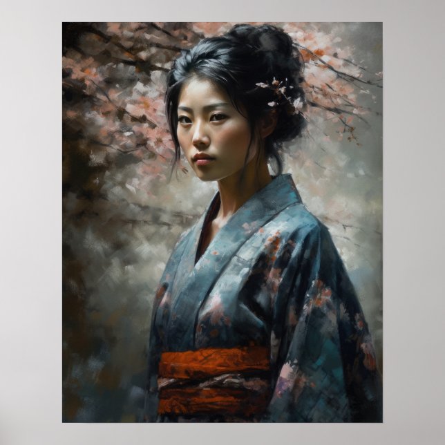 Impressão de arte tradicional japonesa (Frente)