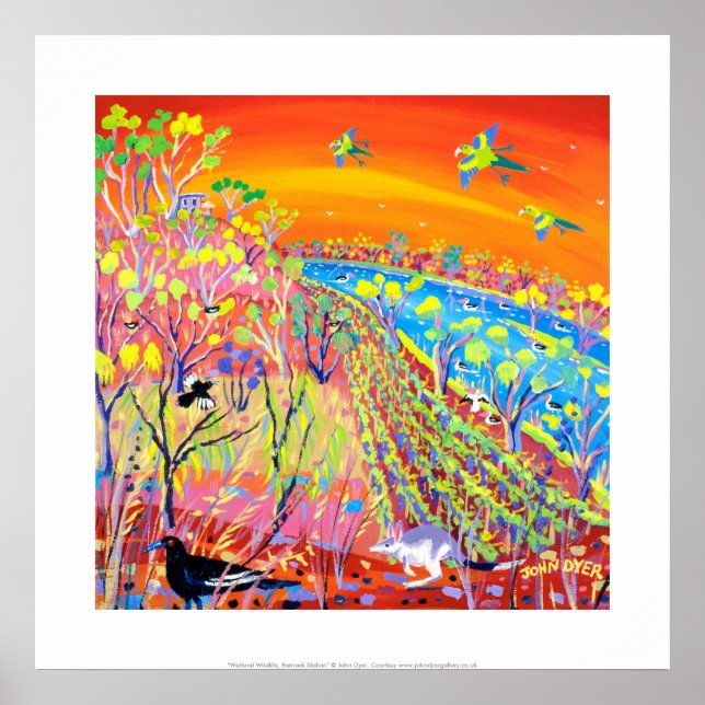 Impressão de Arte: Vida Selvagem de Zonas Úmidas d (Frente)