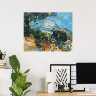 Impressão de Arte Vintage Cezanne Monte Sainte-Vic