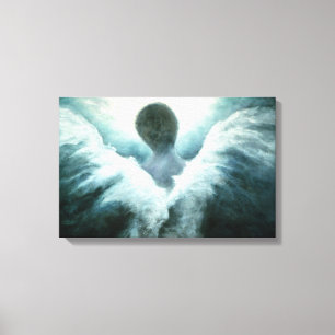Impressão de ascensão da arte do anjo em canvas