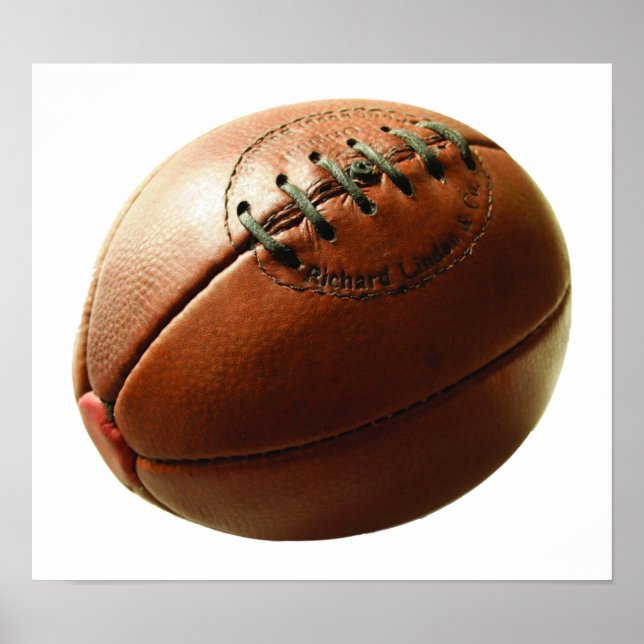 Impressão de Ball Antigo Rugby (Frente)