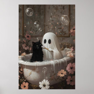Impressão de banheira de fantasma escovando os den