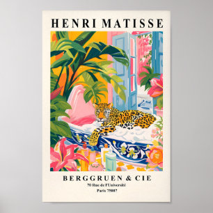 Impressão de Banheiro, Arte de Parede Leopardo, Ma