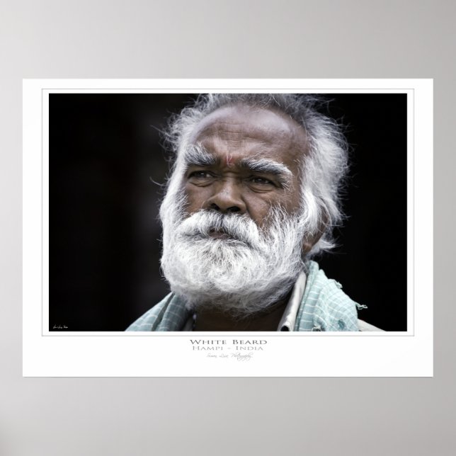 Impressão de barba branca (Frente)