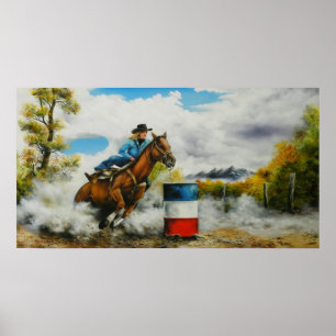 Impressão de Barrell Racer