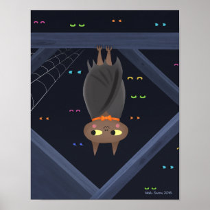 Impressão de Bat Art Cute