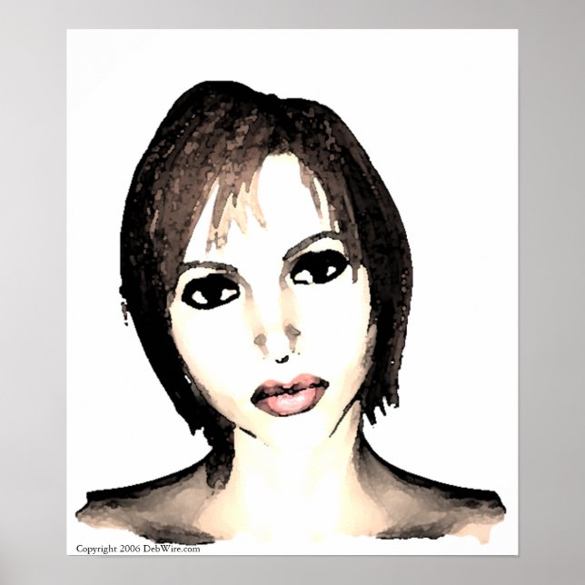 Impressão de beleza exótica (Frente)